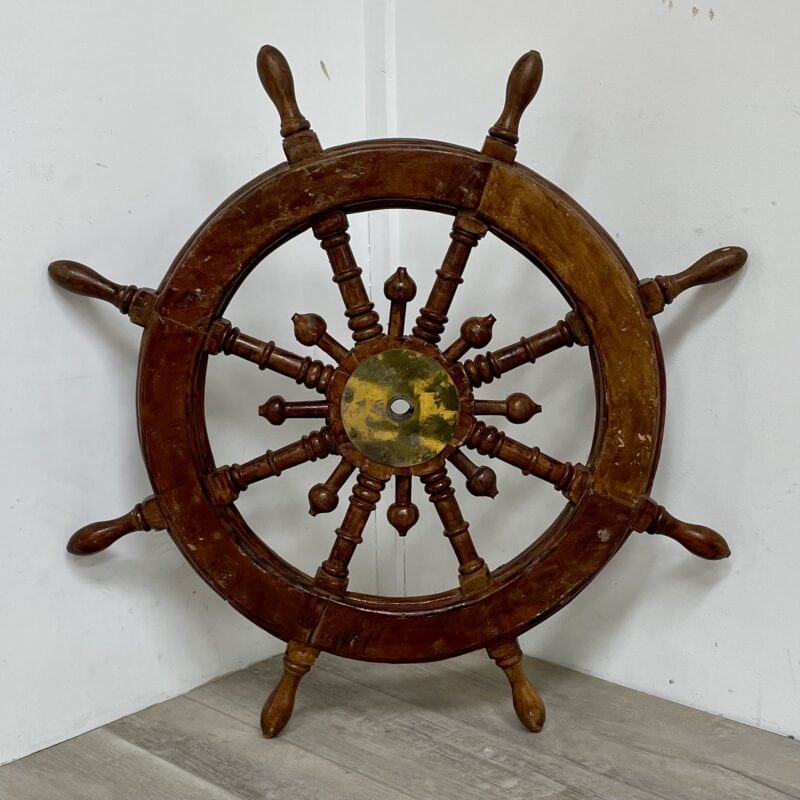 35 Inch Wooden Ships Wheel