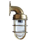 Antique Brass Bulkhead Light - No Junction Box 01