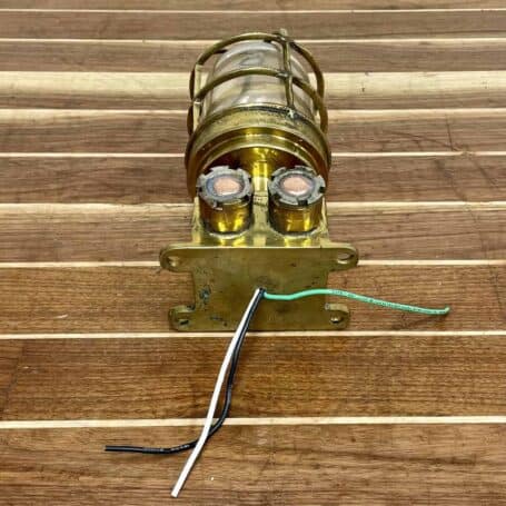 Brass Semi-Flush Mount Ceiling Light with Junction Box (7) Wiring View
