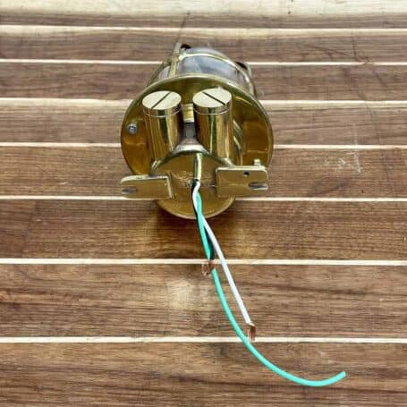 Clear Globe Miletich Caged Brass Ceiling Light (8) Wiring View