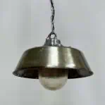 Hooded Chain Hung Industrial Aluminum Pendant Light