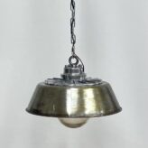 Hooded Chain Hung Industrial Aluminum Pendant Light