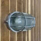 Large Oblong Aluminum Deco Ship Light-another wall view