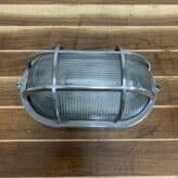 Large Oblong Aluminum Deco Ship Light-another top view