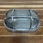 Large Oblong Aluminum Deco Ship Light-top