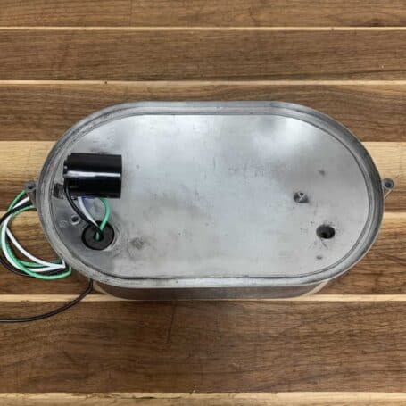 Large Oblong Aluminum Deco Ship Light 08 Large Oblong Aluminum Deco Ship Light-inside with wiring