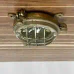 Miniature Vintage Brass Navigation Ceiling Light