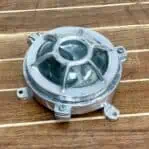 Miniature Vintage Round Aluminum Ceiling Light