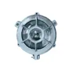 White Background: Miniature Vintage Round Aluminum Ceiling Light