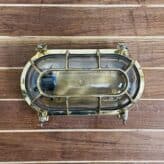 Oval Cast Brass Ceiling Or Wall Light