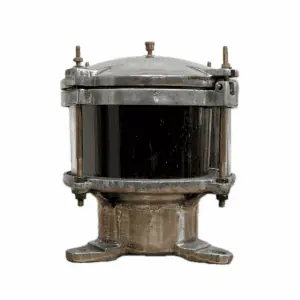 Salvaged Aluminum Masthead Light Post Mounted