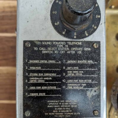 Sound Powered Salvaged Vintage Telephone Type 76 Upside Down Mount 03