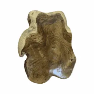 Teak Wood Trivet Board-white background