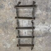 Vintage 5 Steps Pilot Rope Ladder-on wall