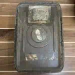 Vintage Ammunition Metal Box-inside lid