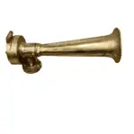 Vintage Brass Leslie Tyfon 125 Horn White Background