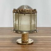 Vintage Concentric Circle Brass Masthead Piling Light