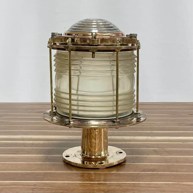 Vintage Concentric Circle Brass Masthead Piling Light