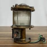 Vintage Concentric Circle Bronze Masthead Piling Light-side