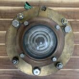 Vintage Concentric Circle Bronze Masthead Piling Light-top
