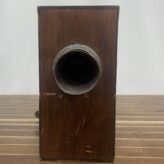 Vintage Hand Cranked Fog Horn In Wooden Box-horn