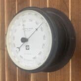 Vintage Lilley & Gillie Black Aneroid Barometer- another on wall photo