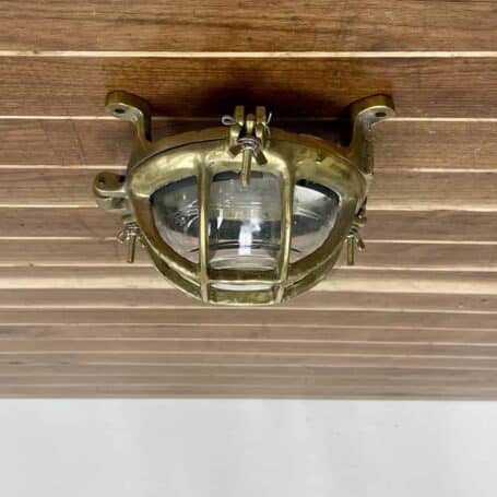 Vintage Round Mini Cross Bar Brass Ceiling Light 1 Vintage Round Mini Cross Bar Brass Ceiling Light