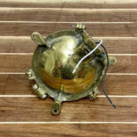 Vintage Round Mini Cross Bar Brass Ceiling Light (3) Wiring