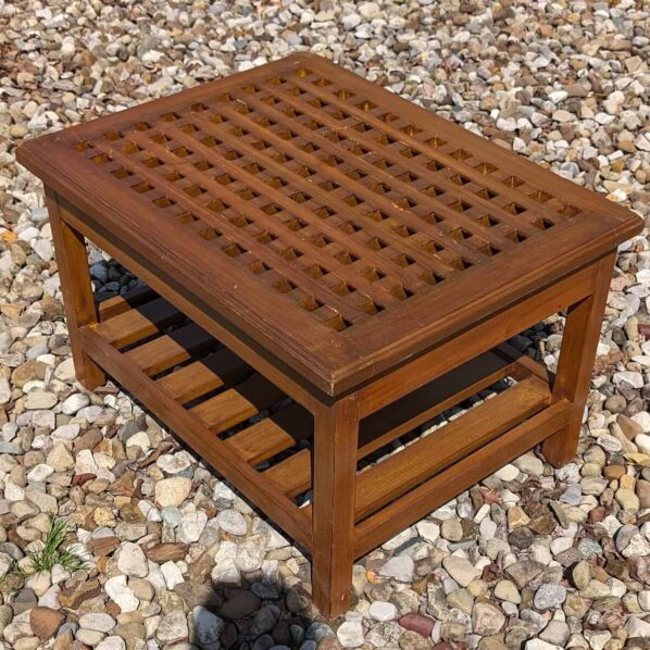 Wood Grate Coffee Table Top Down