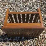 Wood Grate Coffee Table Opposite Side View