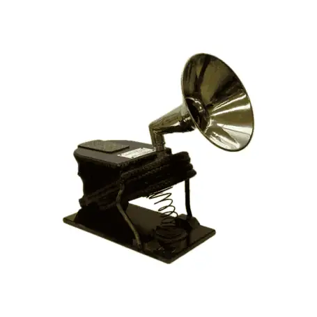 White Background - Authentic Manual Double Bellow Air Pump Fog Horn