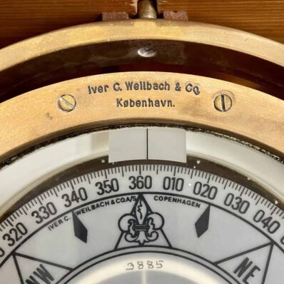 Iver C Weilback & Co Compass with Table Stand