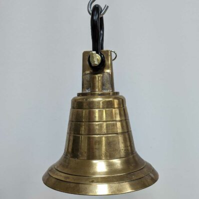 Large Brass Ship's Bell with Anchor Shackle