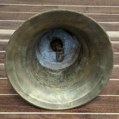 Large Brass Ship's Bell with Anchor Shackle 04