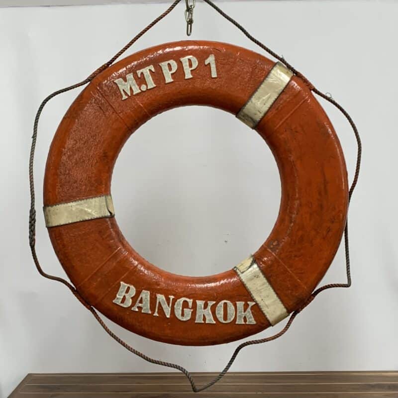Salvaged M.T PP1 BANGKOK Life Ring-front