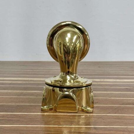 Vintage Brass Bulkhead Light IndoorOutdoor Wiring No Cover Top View