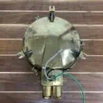 Vintage Brass Cross Bar Ceiling Light - wiring