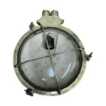 Vintage Brass Cross Bar Ceiling Light -white