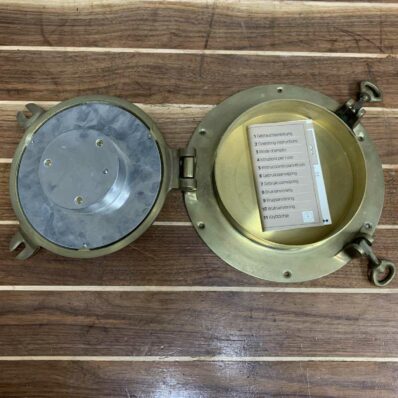Vintage Brass Prediction Barometer-inside