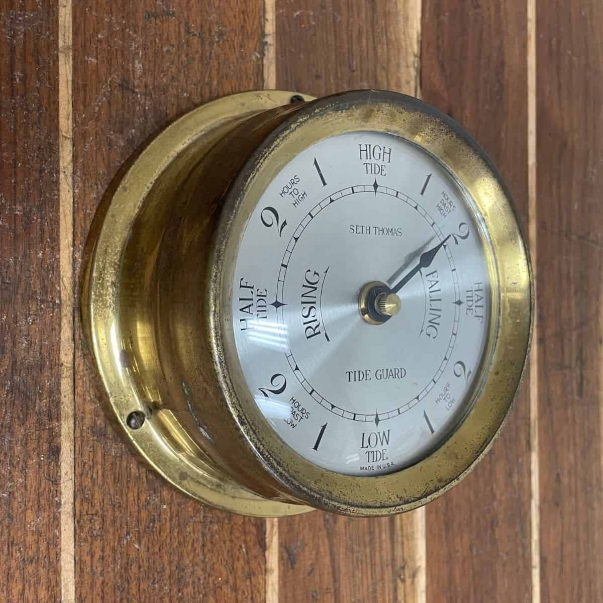 Brass Ship Tide Clock - 3.75