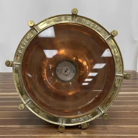 Copper And Brass Large Pendant Light Smooth 02 bottom