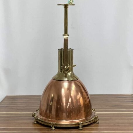 Copper And Brass Large Pendant Light Smooth 05 other side