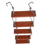 Ship Ladder – 5-Step Ladder with Orange Wooden Steps