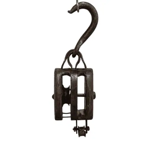 Vintage Block and Pulley - 19 Total, 8 Block - Missing Pieces 000