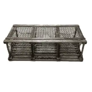 main photo of the Vintage Lobster Trap Wood Cage