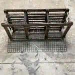 Vintage Lobster Trap Wood Cage opened