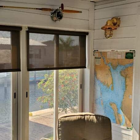 Nautical Wall Sconce in Coastal Patio Room