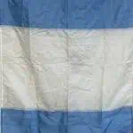 Guatemala flag 60x36 laid flat showing full design and original rope loops