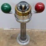 Stainless Steel & Brass Ritchie Globemaster Compass with Shock Mount Main Image