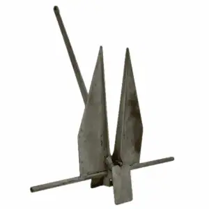 White background: Vintage Danforth Standard Steel Anchor